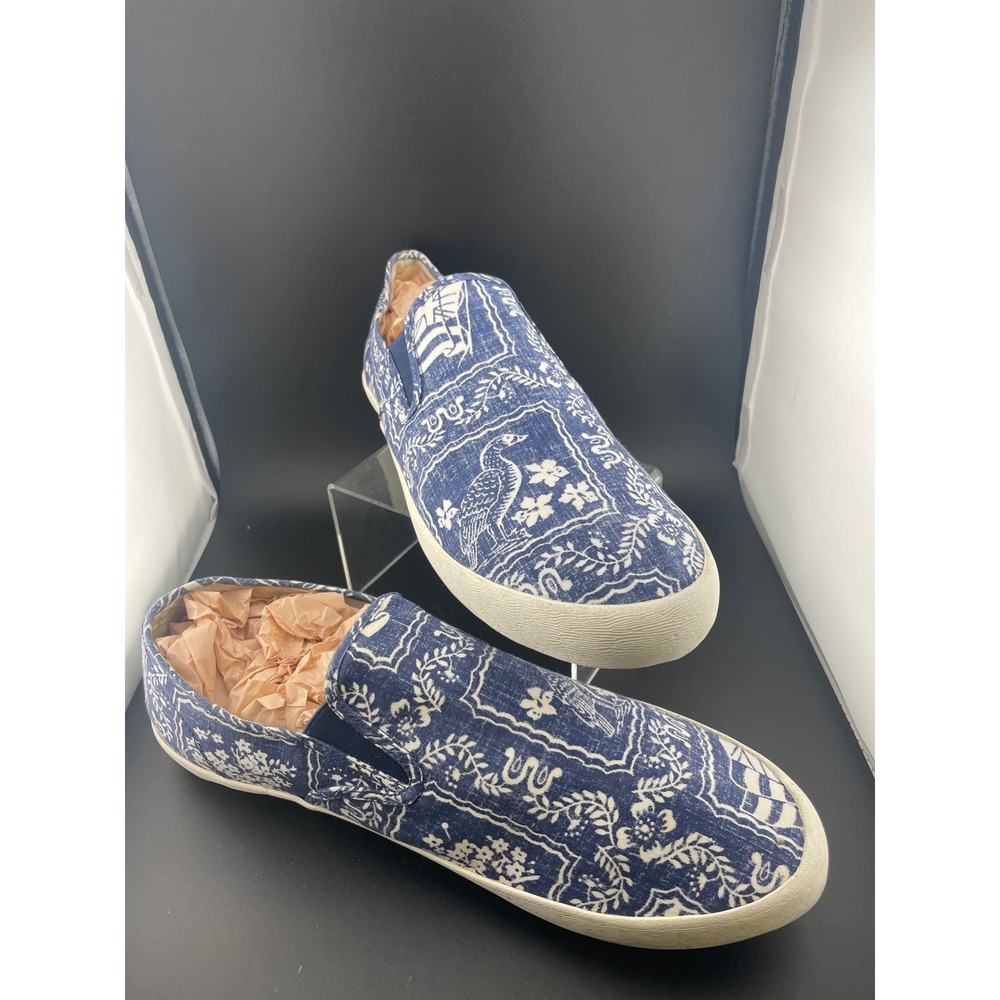 Reyn Spooner Seavees Baja Slip On Shoes Mens 13 Blue Hawaiian Print - Picture 2 of 12